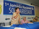 Palestrante Rita Manhes (presidente do SENTROM-Maca)